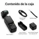 DJI Osmo Pocket 3 – detalle de la cámara con estabilizador