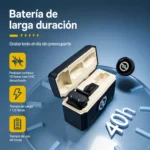 Hollyland Lark M2 con estuche de carga y accesorios incluidos