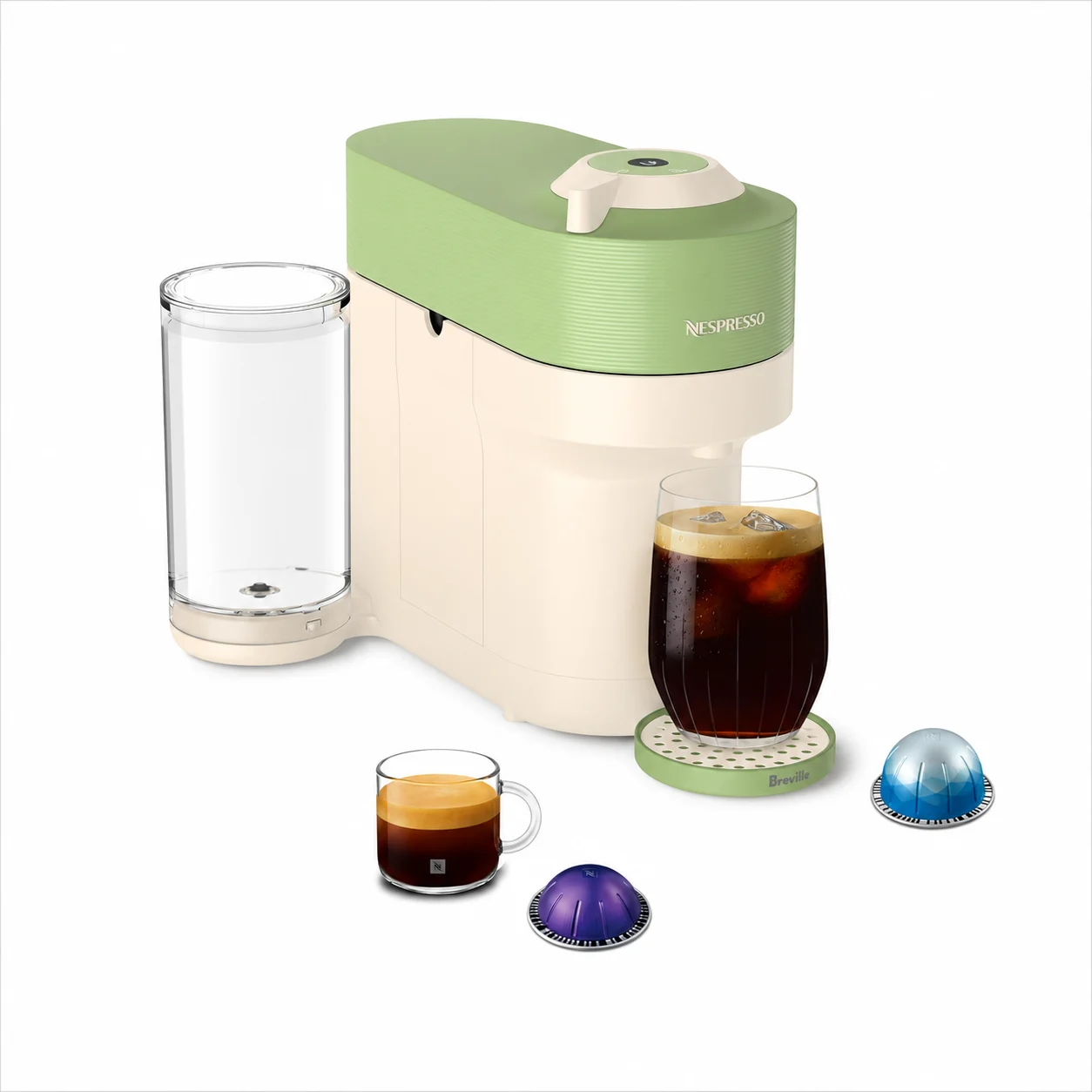 Cafetera Nespresso Vertuo Pop+ edición Pistacho original de EE.UU.
