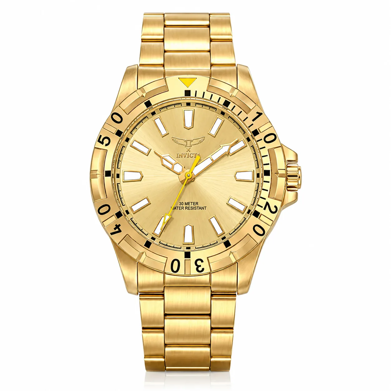 Reloj Invicta Specialty I 69030 original para hombre en tono dorado.