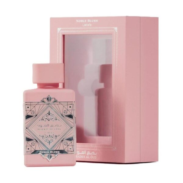 Lattafa Bade'e Al Oud Noble Blush - Eau de parfum en espray unisex, floral, larga duración, 100 ml - Imagen 2