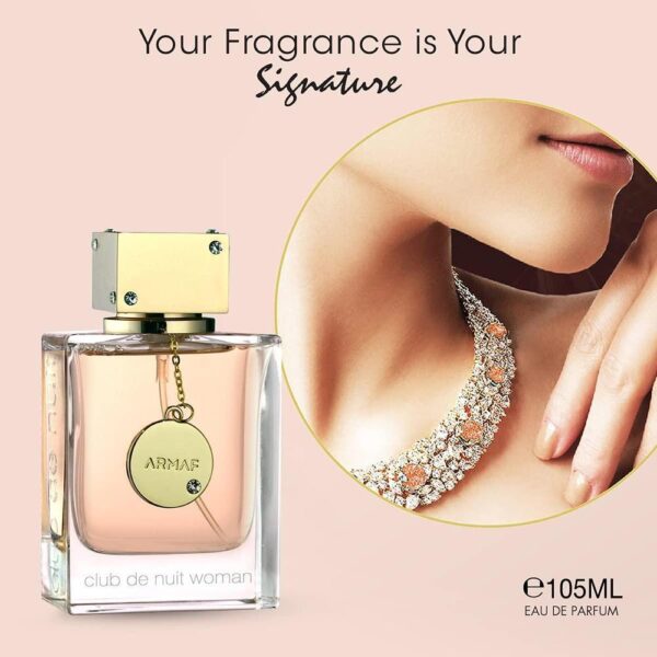 Perfume Armaf Club De Nuit EDP Spray Mujer, fragancia floral afrutada de larga duración con bergamota y jazmín - Imagen 3